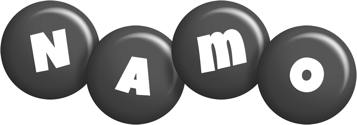 Namo candy-black logo