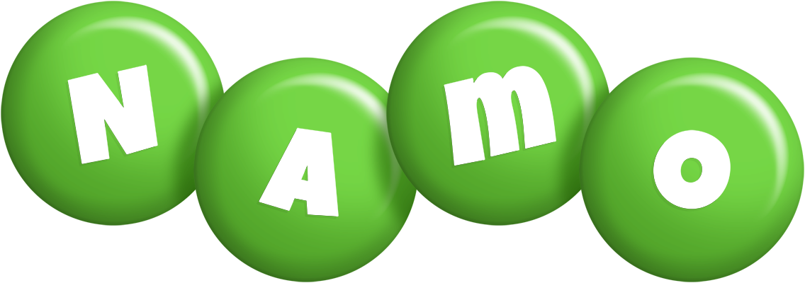 Namo candy-green logo
