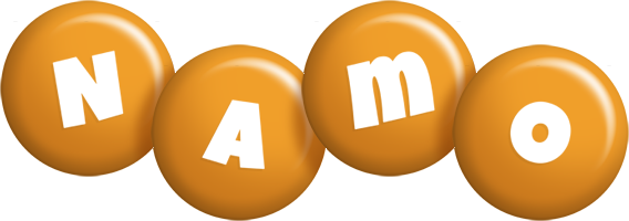 Namo candy-orange logo