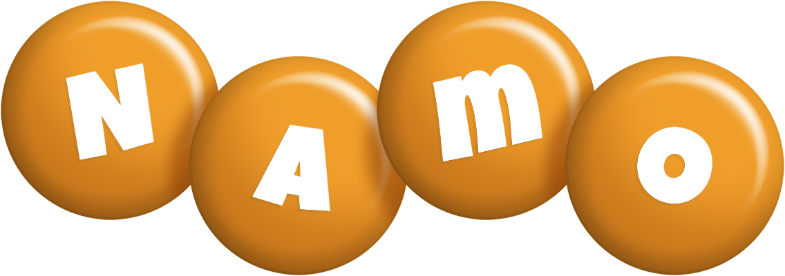 Namo candy-orange logo