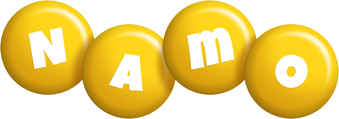 Namo candy-yellow logo