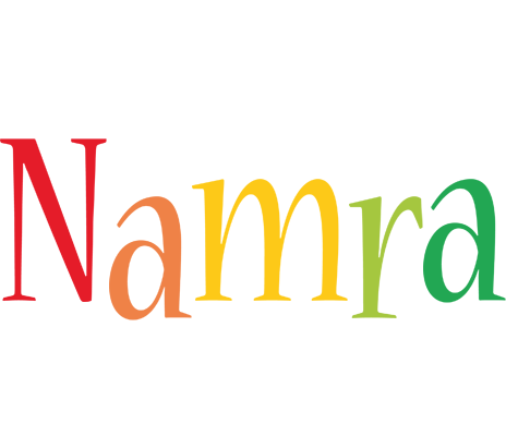 Namra birthday logo