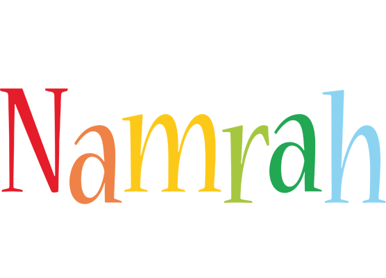 Namrah birthday logo