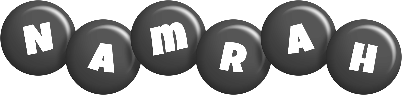 Namrah candy-black logo