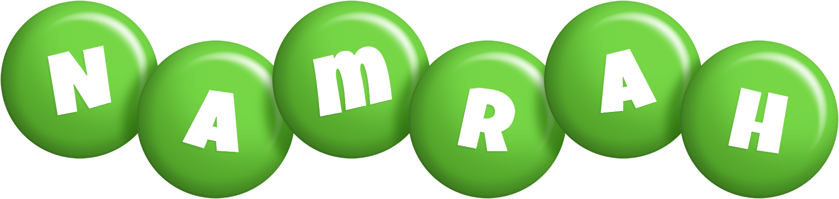 Namrah candy-green logo