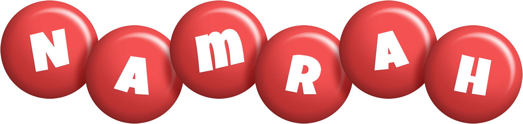 Namrah candy-red logo