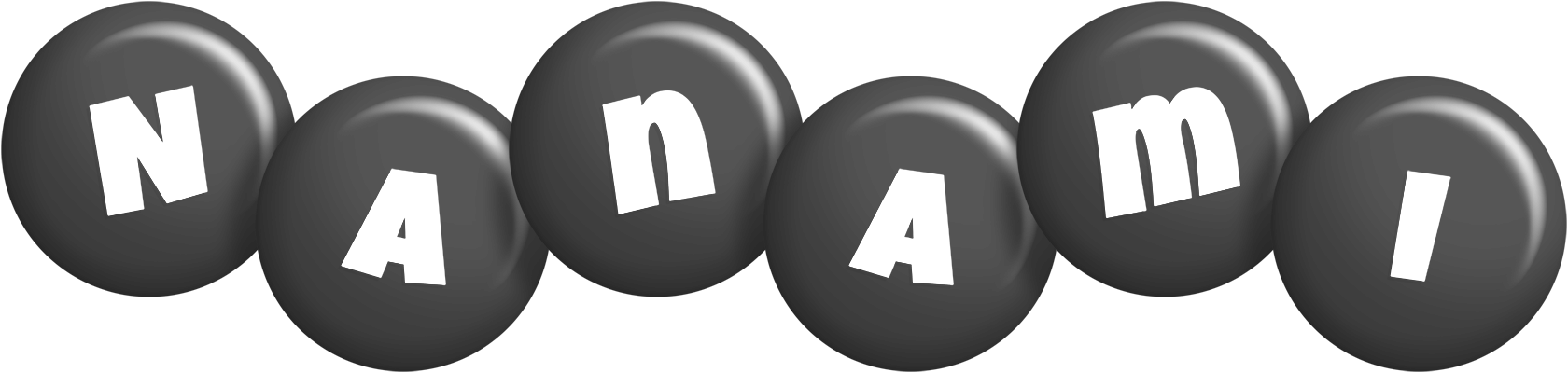 Nanami candy-black logo