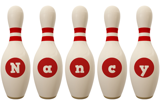 Nancy bowling-pin logo