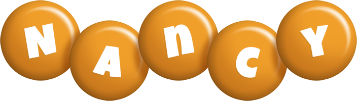 Nancy candy-orange logo
