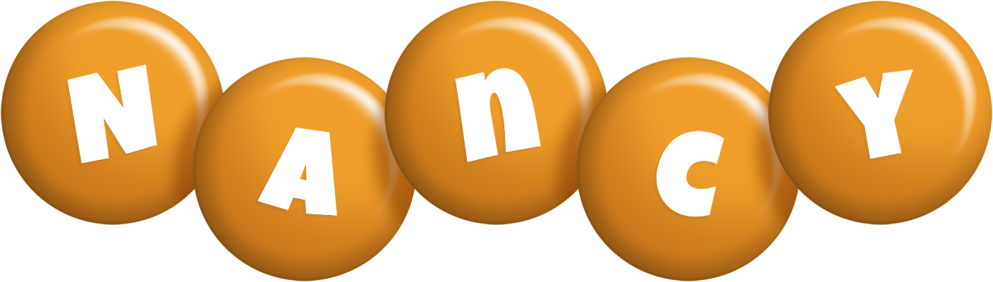 Nancy candy-orange logo