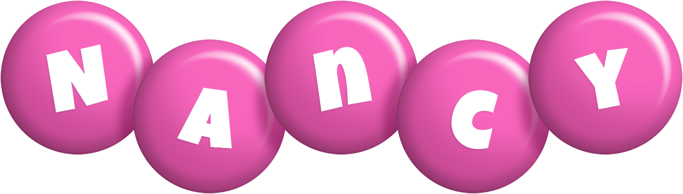 Nancy candy-pink logo