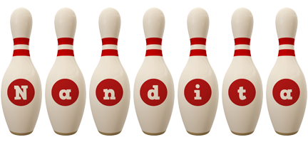 Nandita bowling-pin logo