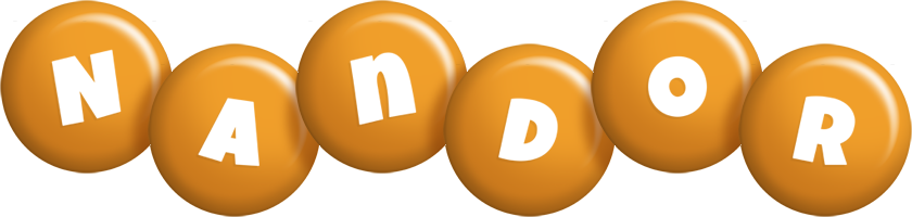 Nandor candy-orange logo