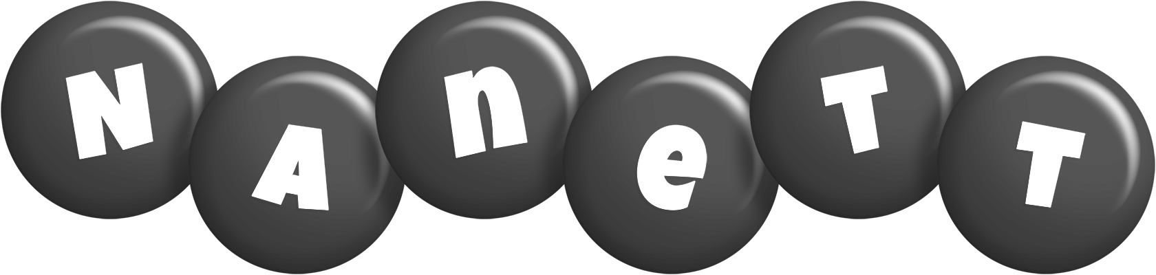 Nanett candy-black logo