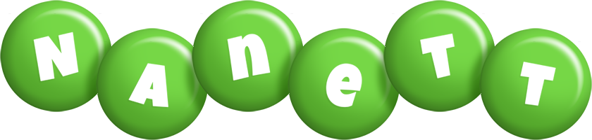 Nanett candy-green logo