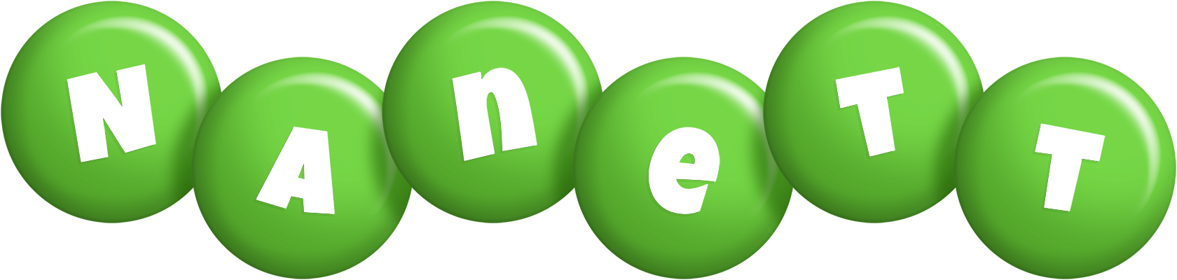 Nanett candy-green logo