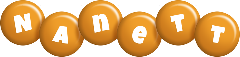 Nanett candy-orange logo