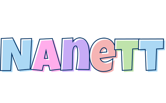 Nanett pastel logo