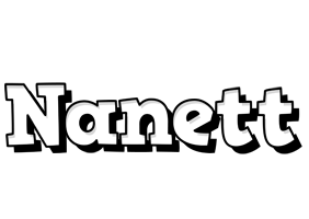 Nanett snowing logo