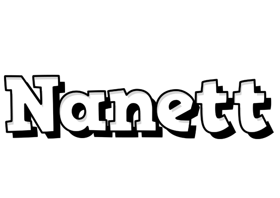 Nanett snowing logo