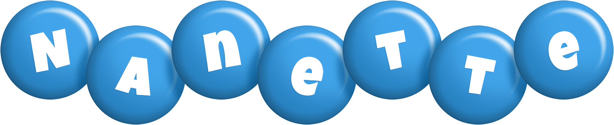 Nanette candy-blue logo