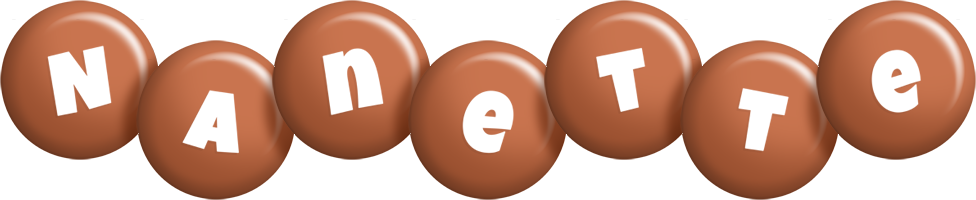 Nanette candy-brown logo