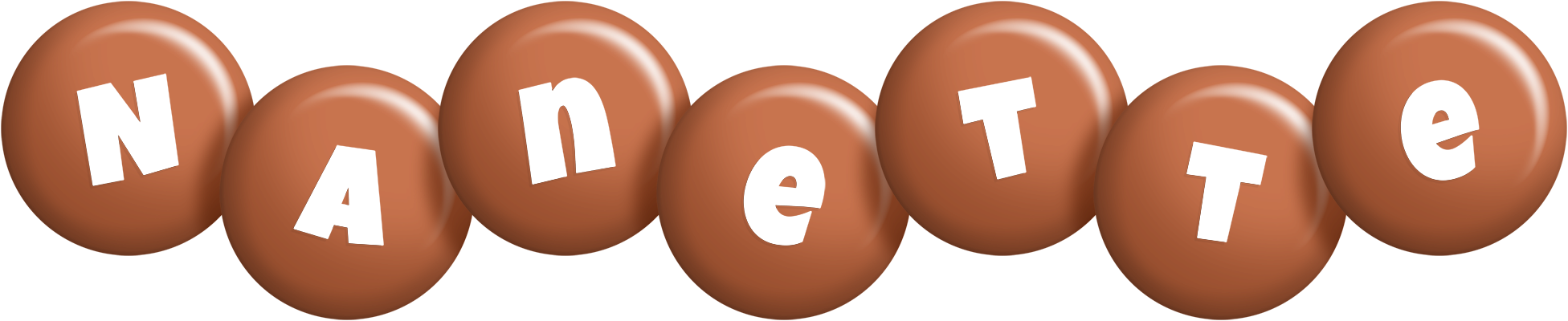Nanette candy-brown logo
