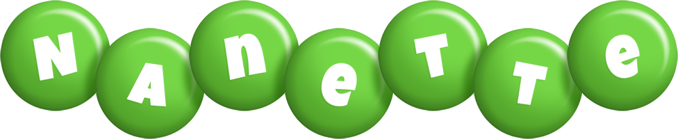 Nanette candy-green logo