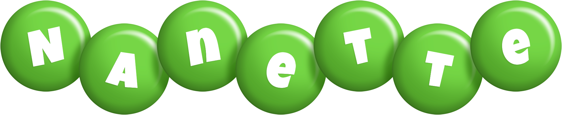 Nanette candy-green logo