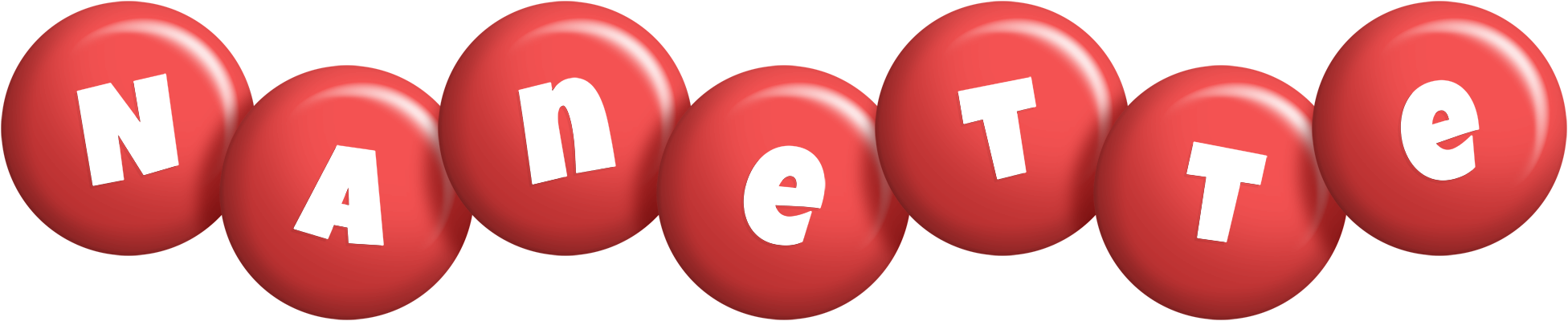 Nanette candy-red logo