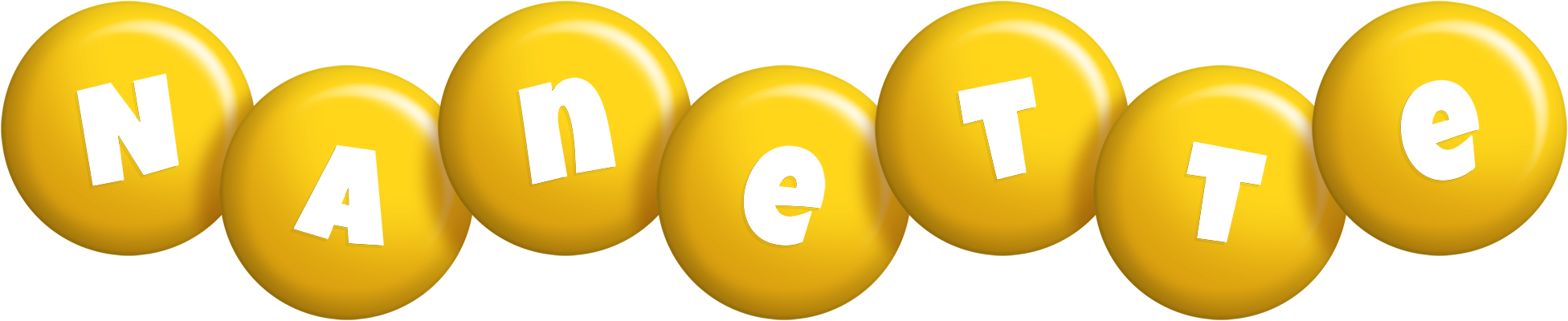 Nanette candy-yellow logo