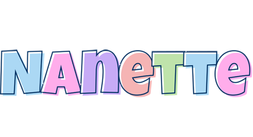 Nanette pastel logo