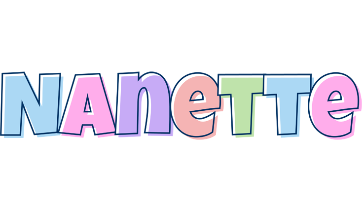 Nanette pastel logo