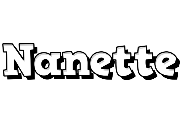 Nanette snowing logo