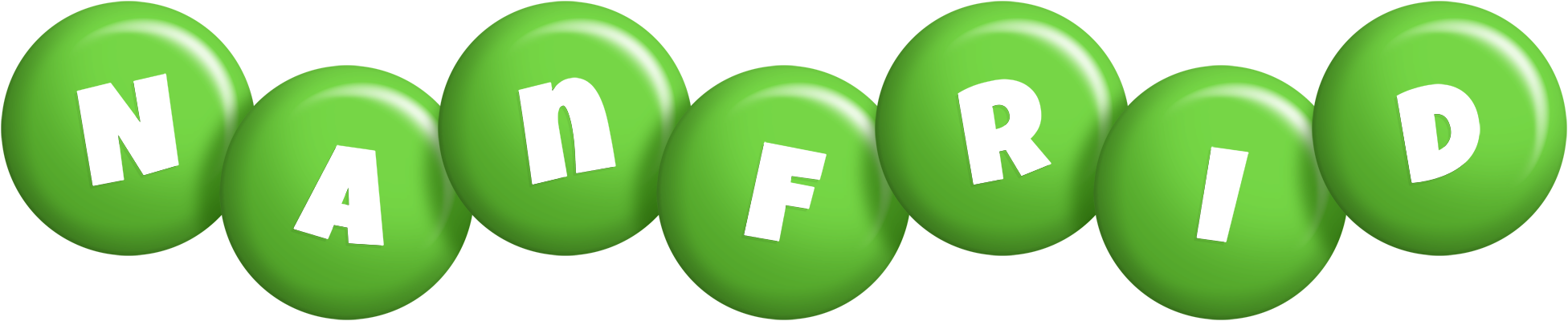 Nanfrid candy-green logo