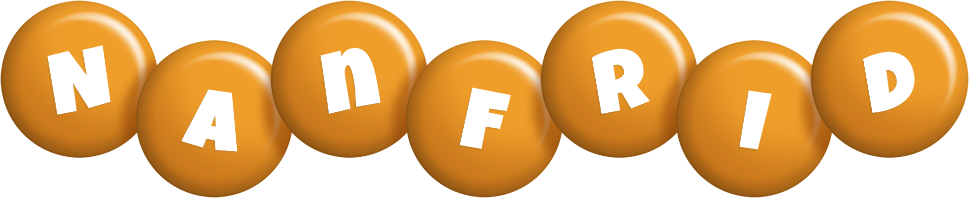 Nanfrid candy-orange logo