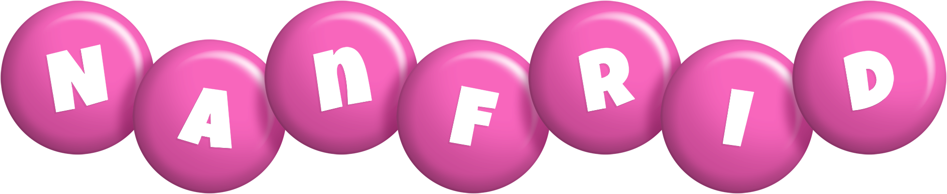 Nanfrid candy-pink logo
