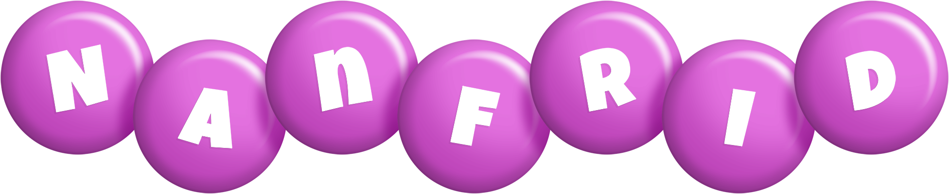 Nanfrid candy-purple logo