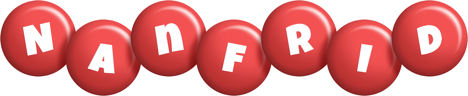 Nanfrid candy-red logo
