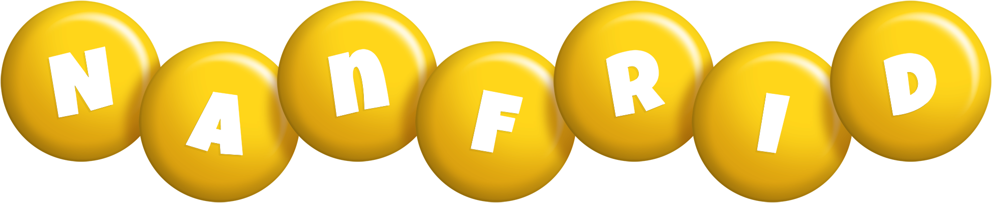 Nanfrid candy-yellow logo