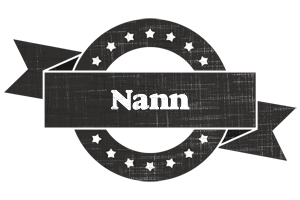 Nann grunge logo