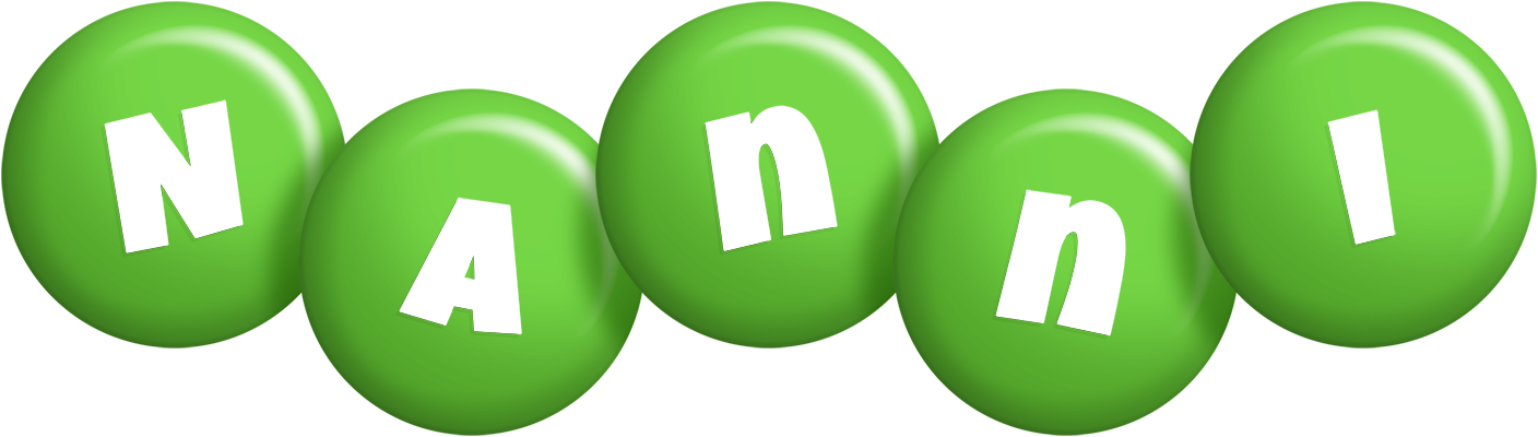 Nanni candy-green logo
