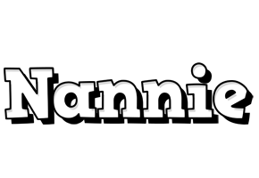 Nannie snowing logo