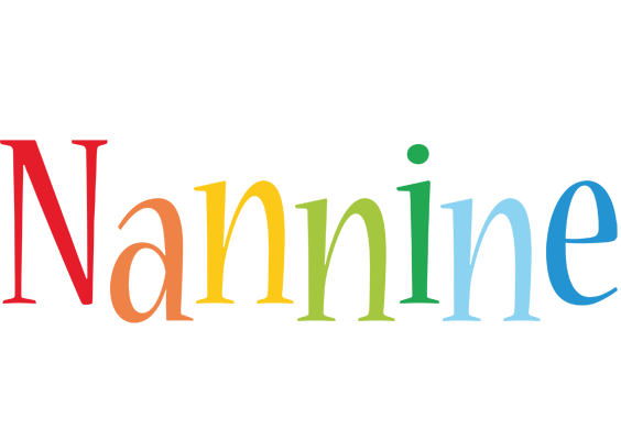 Nannine birthday logo