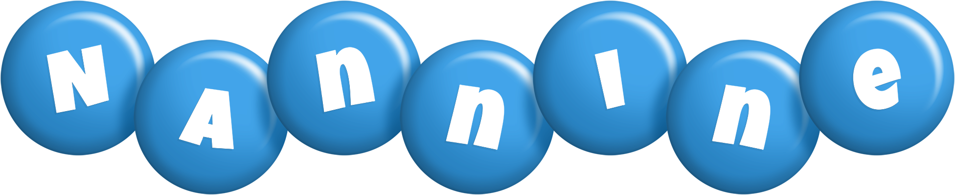 Nannine candy-blue logo