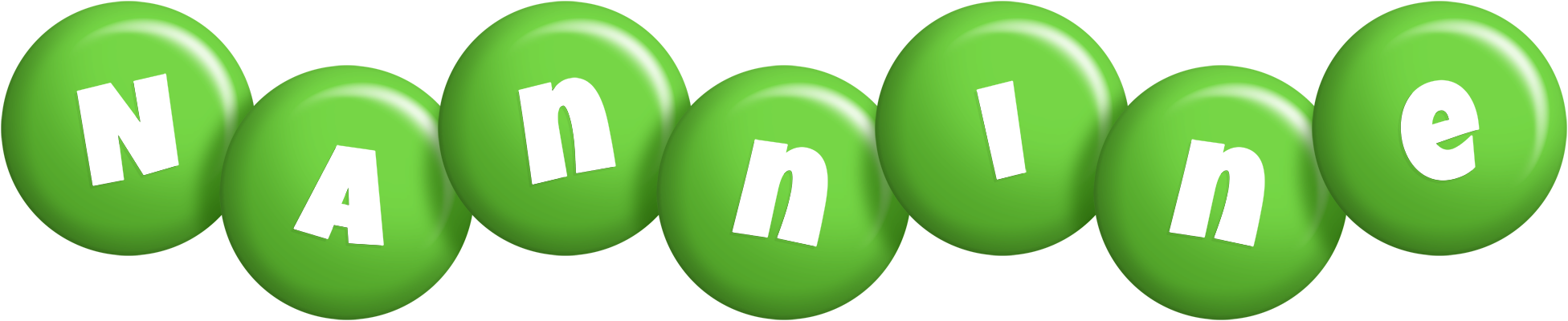 Nannine candy-green logo