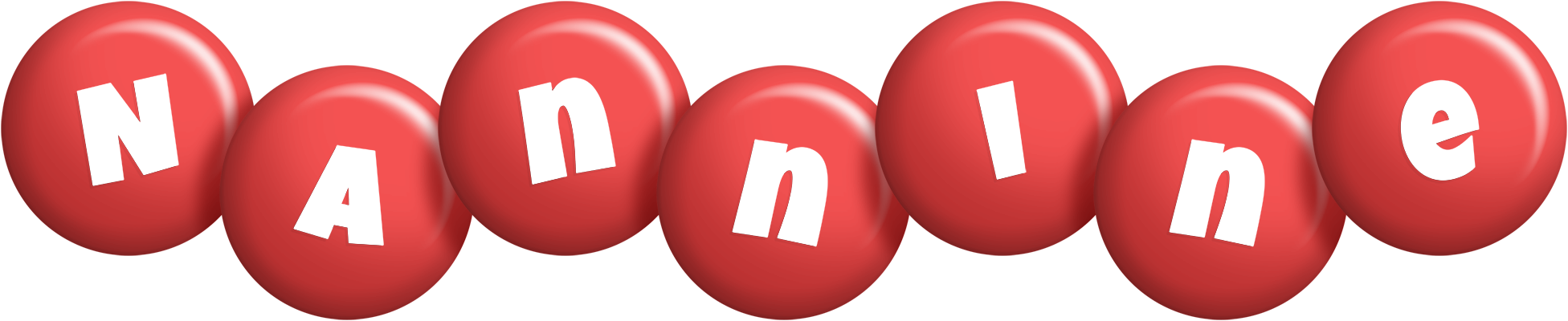 Nannine candy-red logo