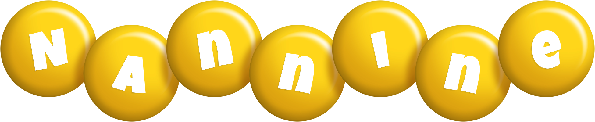 Nannine candy-yellow logo