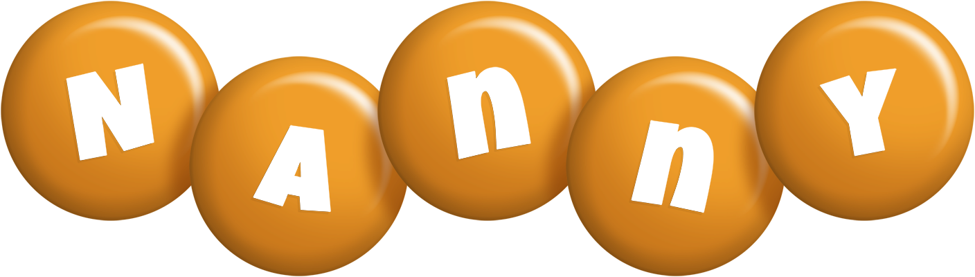 Nanny candy-orange logo