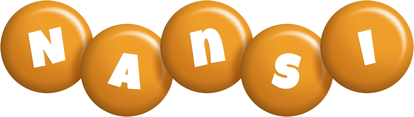 Nansi candy-orange logo